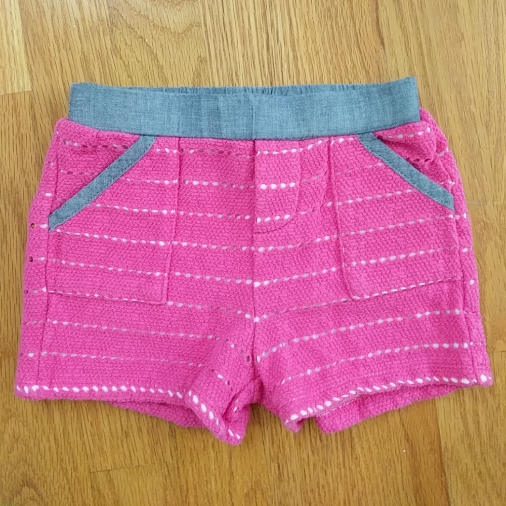Splendid Pink Eyelet Shorts Lined with Pockets